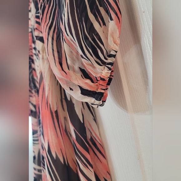 Fall Flowy Dress Colorful Pink - Picture 8 of 8